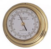 image of a brass barometer